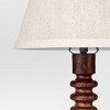 Mid Tone Wood Table Lamp - Threshold™ - 4 of 4