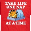 Men's - Garfield - Take Life One Nap Short Sleeve Graphic T-Shirt - 2 of 4