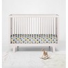 Bacati - Elephant Mint Yellow and Gray 100 percent Cotton Universal Baby Crib or Toddler Bed Fitted Sheet - 4 of 4