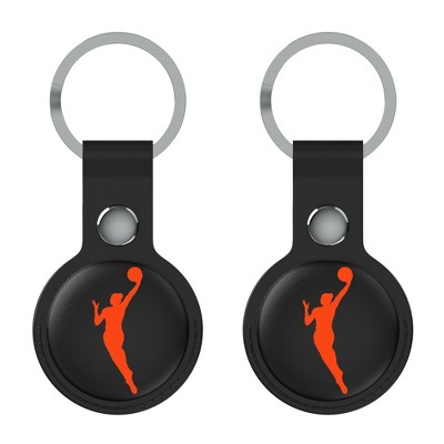 Keyscaper WNBA Insignia Black Airtag Holder 2-Pack