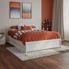 AFI Furnishings AFI Barcelona Full Solid Wood Panel Platform Bed with Twin Trundle in White - 2 of 4