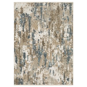 Oriental Weavers Echo ECH11 Beige / Teal Indoor Area Rug - 5'3" x 7'6" - 1 of 4