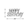 Beistle Black, Gold, and Silver Happy Birthday Fanci-Fetti, Pack of 3 - 3 of 4