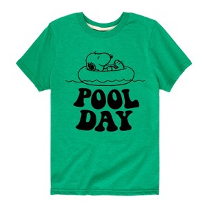 Boys' - Peanuts - Pool Day Short Sleeve Graphic T-Shirt - 1 of 4