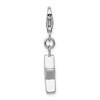 Black Bow Jewelry Sterling Silver August CZ Birthstone 13mm Star Clip-on Charm - 2 of 4