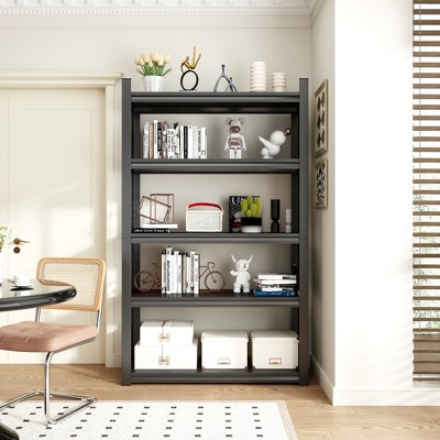 5 Tier Metal Shelves for Storage Garage Shelving 2000LBS Heavy Duty Storage Shelves ,47.2"W*18"D*78"H,Black