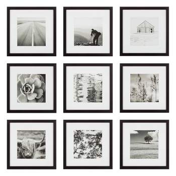 (Set of 9) 12" x 12" Gallery Grid Kit Black - Instapoints