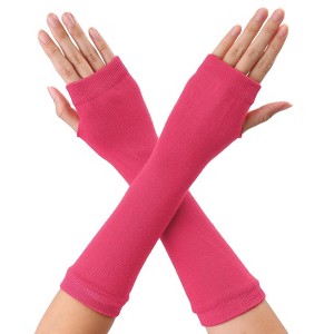 Allegra K Classic Fashion Stretch Fingerless Arm Warmmer Oversleeve - 1 of 4