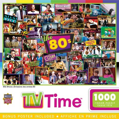 MasterPieces TV Time Puzzles Collection - 80s Shows 1000 Piece Jigsaw Puzzle