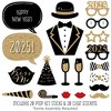 Big Dot of Happiness New Years Eve Party - Gold - 2025 New Year's Photo Booth Props Kit - 20 Count - 2 of 4