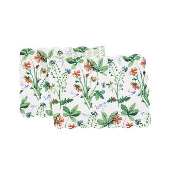 C&F Home 14" x 51" Clover Bug Floral Table Runner