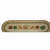 Earth Rugs Autumn Leaves Oval Stair Tread 27"x8.25", Braided Jute Rug with Fall Leaf Print for Rustic or Seasonal Home Decor - 3 of 3