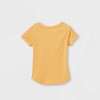 Toddler Girls' 'Inspirational' Short Sleeve Graphic T-Shirt - Mustard 12M