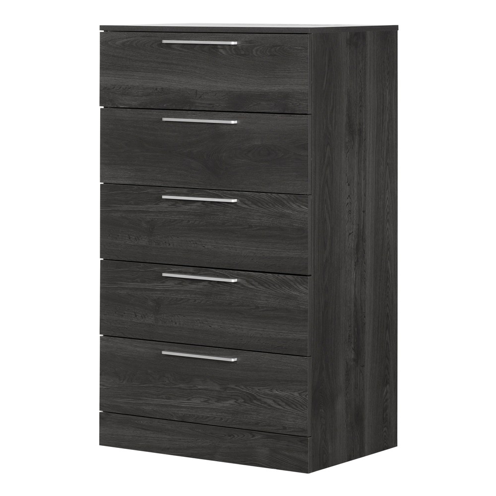 Photos - Dresser / Chests of Drawers South Shore Step One Essential 5 Drawer Chest Gray Oak: Particle Board Fra