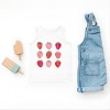 The Juniper Shop Strawberry Watercolor Chart Toddler Tank - 3T - White - 2 of 4