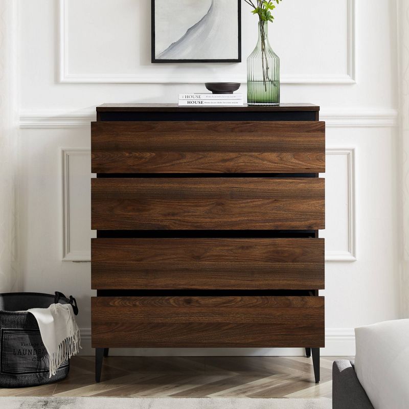Theo Urban Modern Plank 4 Drawer Dresser - Saracina Home, 4 of 13