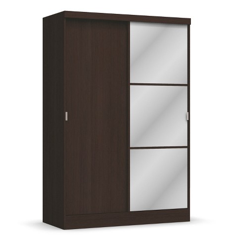 Wardrobe With Sliding Doors Wood Espresso Home Source Industries