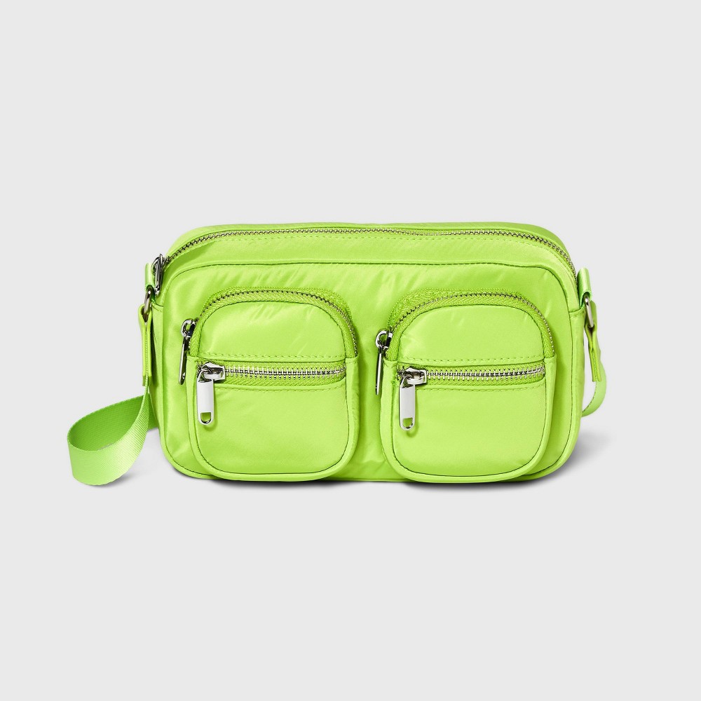 Crossbody Bag with Pockets - Wild Fable Lime Green