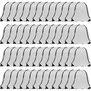 Waterproof Drawstring Backpack Bulk, Nylon Cinch Bags in 10 Colors for School, Gym, Sports - 1 of 4