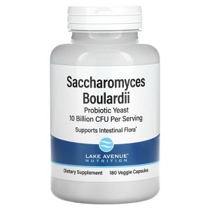Lake Avenue Nutrition Saccharomyces Boulardii, 10 Billion CFU, 180 Veggie Capsules - 1 of 3