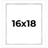 PosterPalooza | Modern Shadow Box 1" Depth White Picture Frame - UV Acrylic, Backing, Hanging Hardware - 2 of 4
