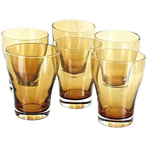 Blue Rose Polish Pottery 8oz. Amber Craft Beer Glass - Set of 6 - 1 of 1