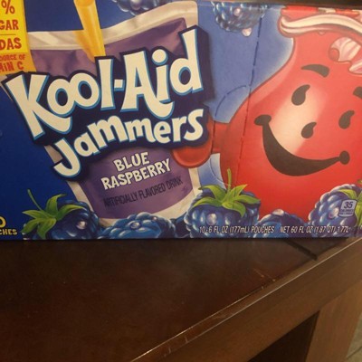 Kool-aid Jammers Blue Raspberry Juice Drinks - 10pk/6 Fl Oz Pouches : Target