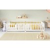 ROOMTEC Floor Bed with Safety Guardrails and Door for Kids - 2 of 4