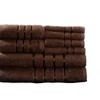 Hastings Home Cotton Bath Towel Set - Chocolate, 8-pc - 2 of 4