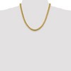 Black Bow Jewelry 6.25mm, 14k Yellow Gold, Miami Cuban (Curb) Chain Necklace - 2 of 4