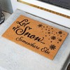 BirdRock Home Let It Snow Coir Front Door & Entry Doormat - 18" x 30" - 3 of 4