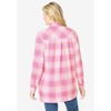 Woman Within Plus Size Plaid Knit Tunic With Collar - 3 of 4