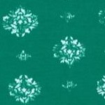 clover green tossed medallion