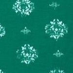 clover green tossed medallion
