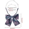 INSPIRE CHIC Women's Pre-tied Plaid Adjustable Elastic Band Casual Bow Ties - 2 of 4