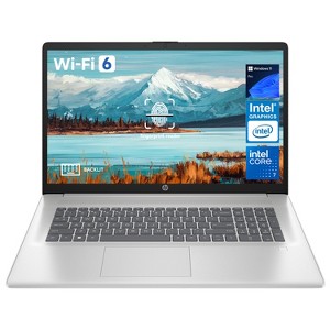HP Essential 17t-cn400 Laptop, 17.3" FHD, Core 7 150U, Intel Graphics, 16GB RAM, 1TB SSD, Wi-Fi 6, Windows 11 Pro, Silver - 1 of 4