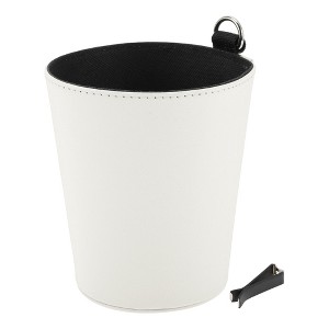 Unique Bargains Faux Leather Car Trash Can 1 Pc - 1 of 4