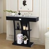 Costway Console Table Sofa Entry Hallway Porch Desk Storage Display Shelves W/Drawer - image 4 of 4