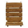 DSVIMOY Counter and Bar Stool Rustic Acacia Wood Barstools with Slatted Backrest for Kitchen, Brown, 44"*20"*11.5" - 4 of 4