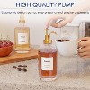 4 Glass Bottles with Gold Pumper and Syrup Labels - 16.9 oz Coffee Syrup Dispenser Set for Coffee Shop or Home Bar - 3 of 4