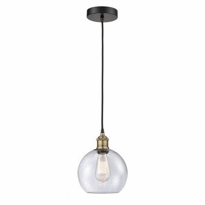 Athens - 1 Light Cord Hung Mini Pendant In Industrial Style-10.75 Inches Tall and 8 Inches Wide