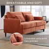 NicBex 69 Inch Loveseat,Modern Chenille Loveseat Sofa with Brown Wood Feets,Upholstered 2-Seater Couch for Living Room - 4 of 4