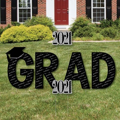 Big Dot of Happiness Graduation Cheers - Grad Yard Sign Outdoor Lawn Decorations - 2021 Graduation Party Yard Signs - Grad