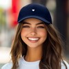 Dalix Heart Embroidered Cotton Summer Outdoor Baseball Cap Dad Hat Womens - 3 of 4