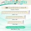 Unique Bargains Aluminum Alloy Rulers with Centimeters Millimeters Inches and Conversion Table - 2 of 4