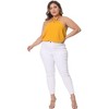 Agnes Orinda Women's Plus Size Self-Tie Halter Neck Suspender Sleeveless Camisole - 4 of 4