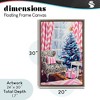 Stupell Industries Trendy Glam Christmas Floating Frame Canvas Art - 4 of 4