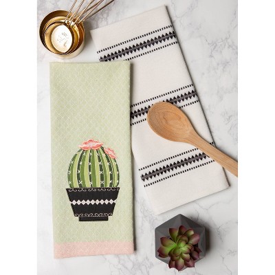 Tea Towel \u201cLlama with cactus\u201d