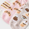 Women's Coffee & Croissants 3pk Liner Socks - Oatmeal Heather/Ivory/Pink 4-10 - 3 of 3