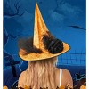 Halloween witch hat party decoration hat black rose witch hat cos witch hat - 4 of 4